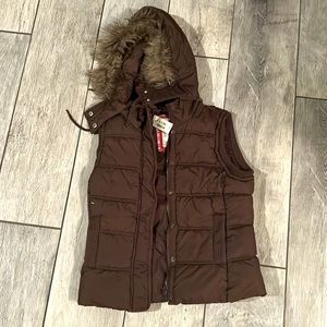 Small Brown Puffer Vest